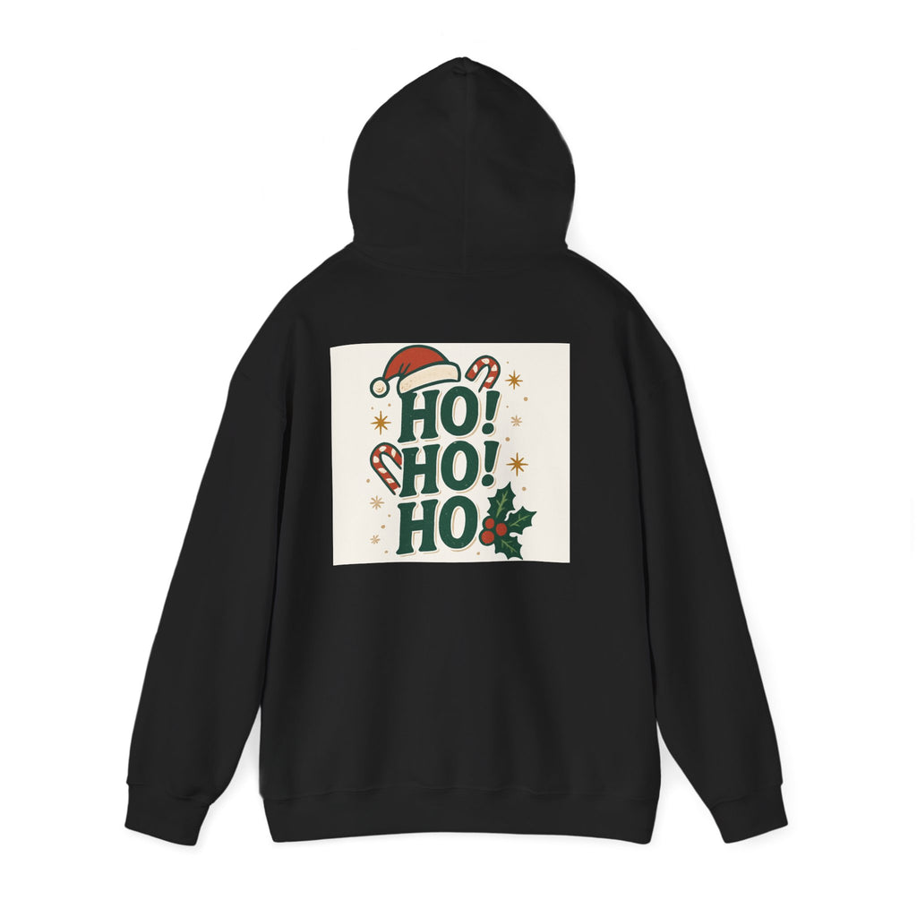 Christmas Wrapper Hoodie — Cute Black Girl Santa Illustration Holiday Sweatshirt