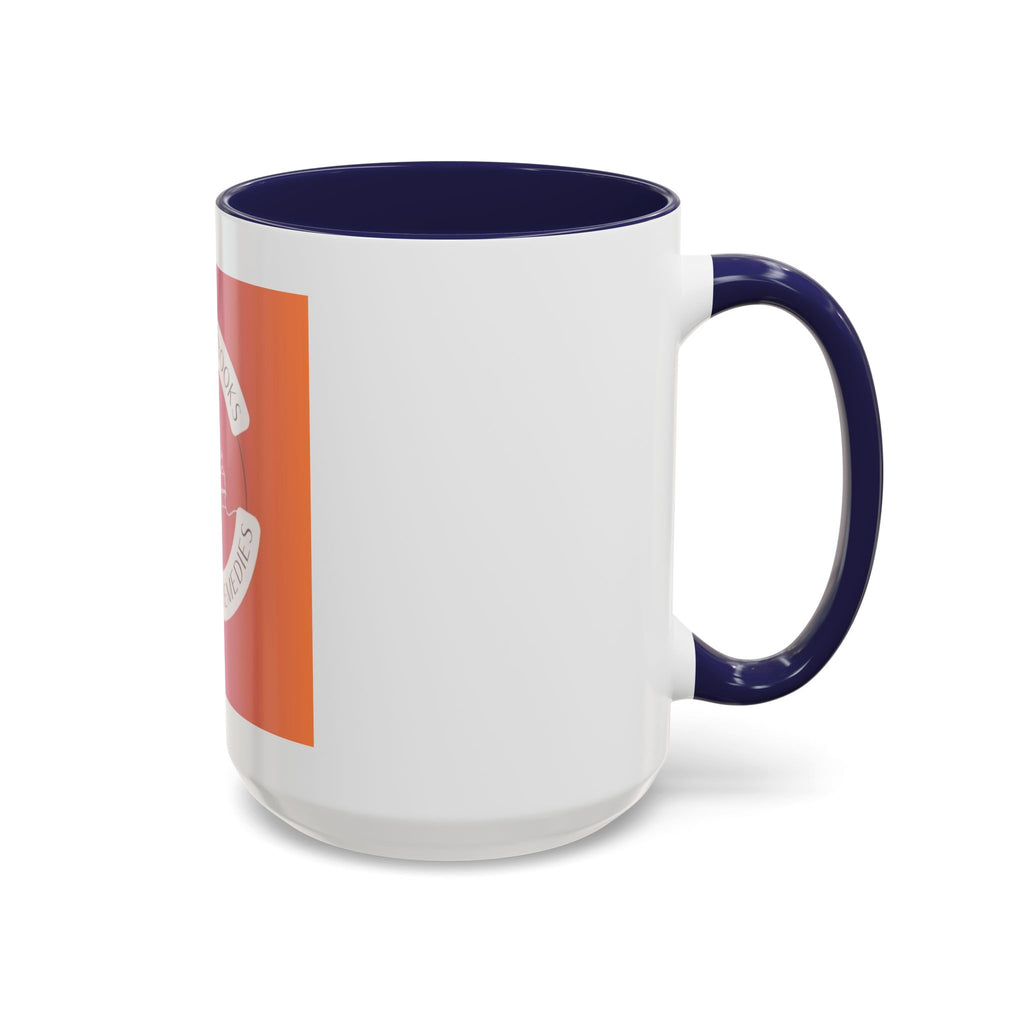 Tea and Books Accent Coffee Mug — Gradient Cozy Booklover 15oz