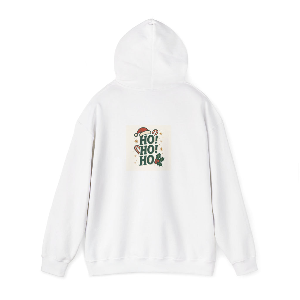 Christmas Sloth Hoodie – 'Ho! Ho! Ho!' Holiday Graphic Sweatshirt