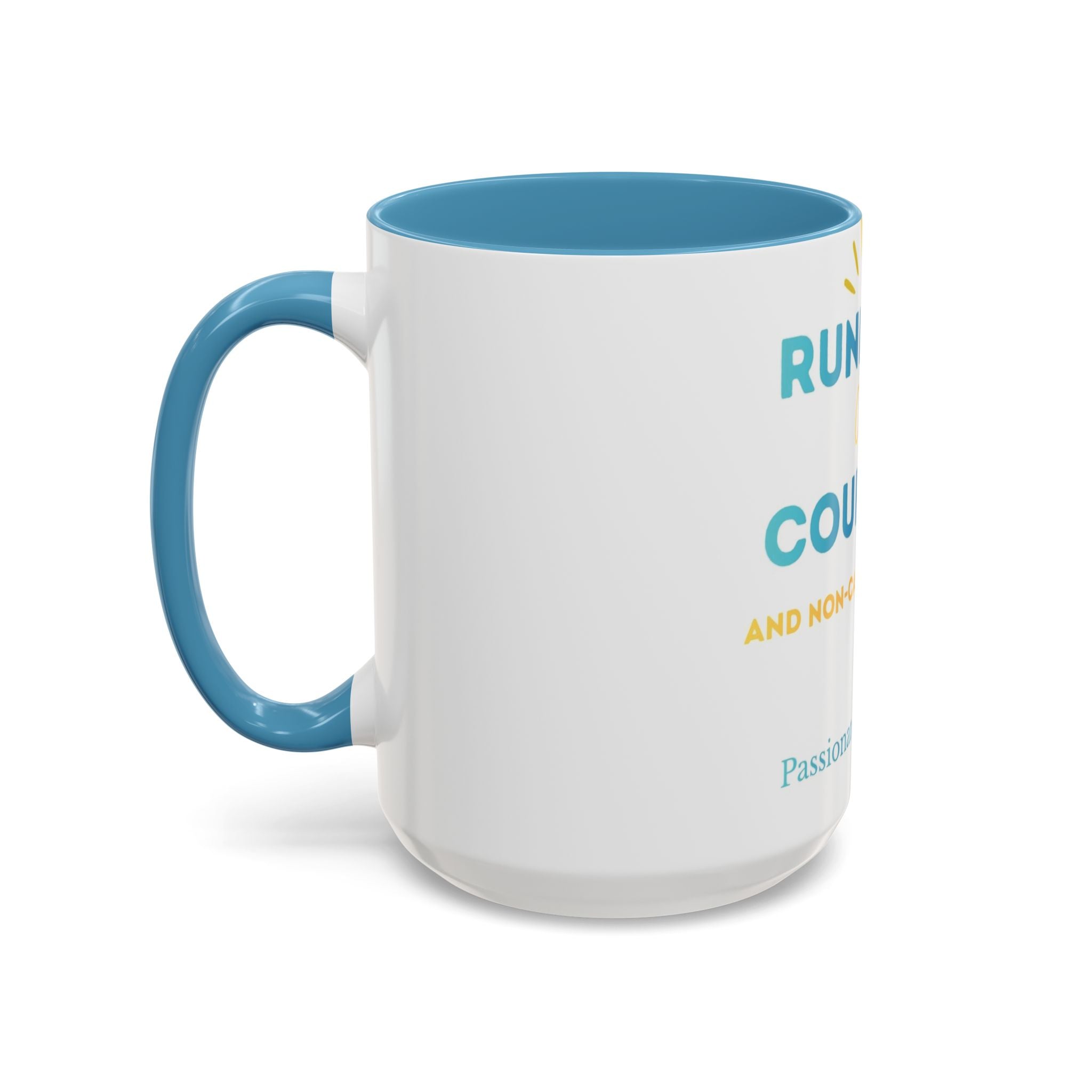 Running on Courage Tea Mug — Inspirational Coffee Cup (15oz)