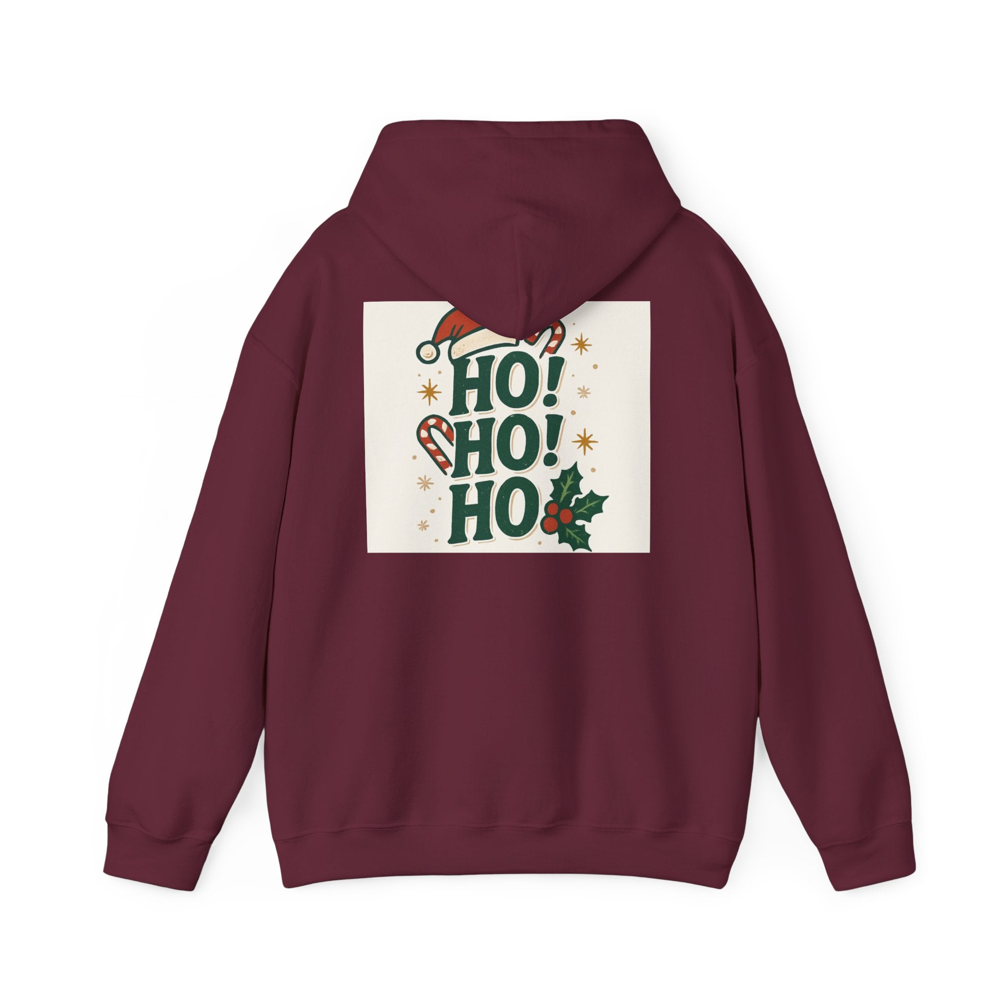 Christmas Wrapper Hoodie — Cute Black Girl Santa Illustration Holiday Sweatshirt