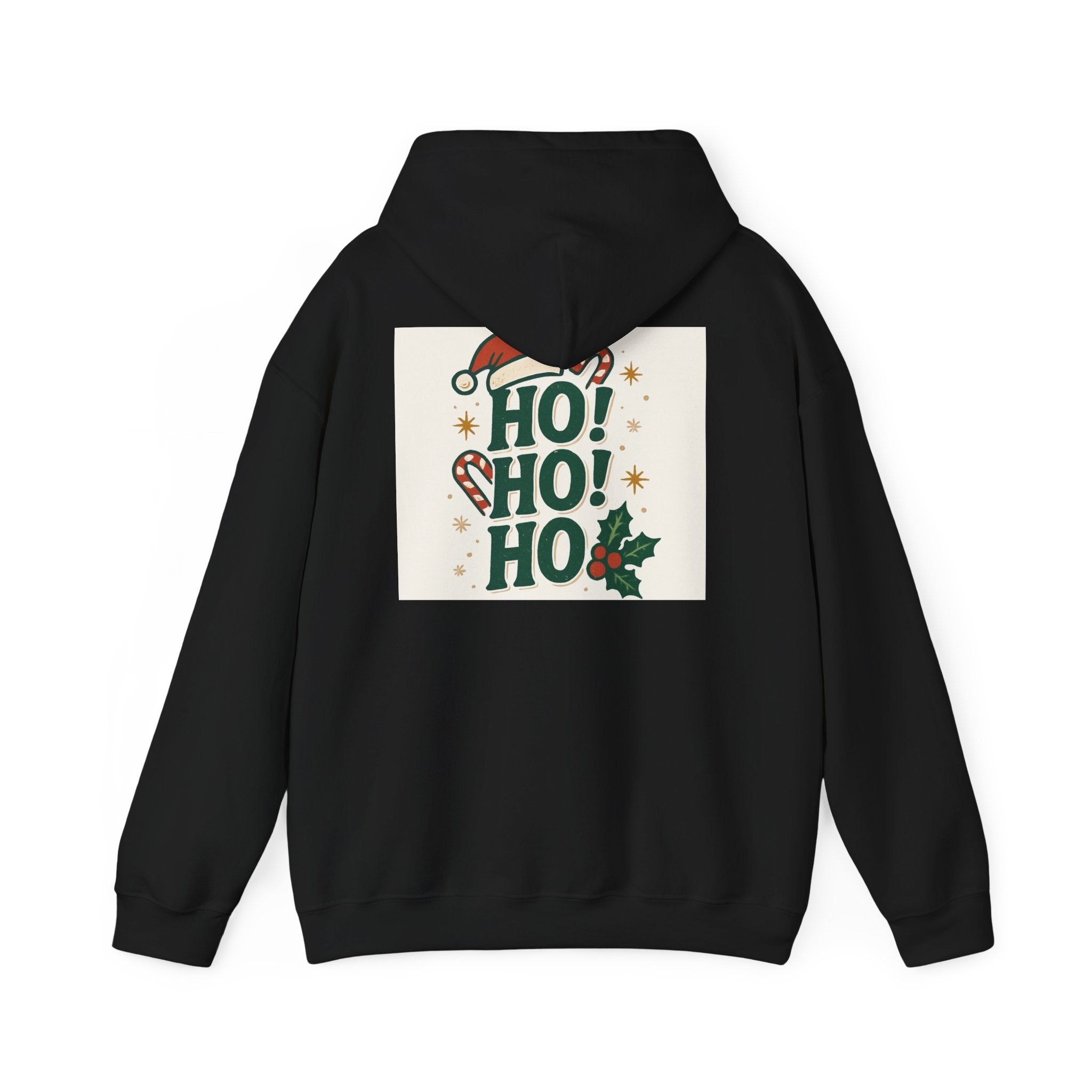 Christmas Wrapper Hoodie — Cute Black Girl Santa Illustration Holiday Sweatshirt