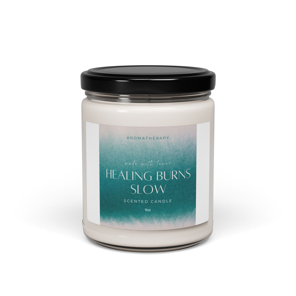 Healing Burns Slow Scented Soy Candle — 9oz Aromatherapy Jar