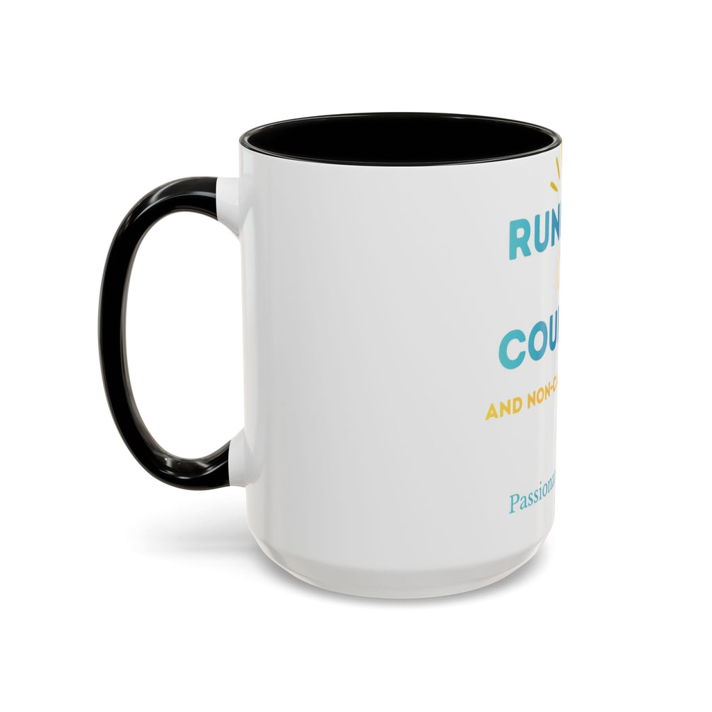 Running on Courage Tea Mug — Inspirational Coffee Cup (15oz)