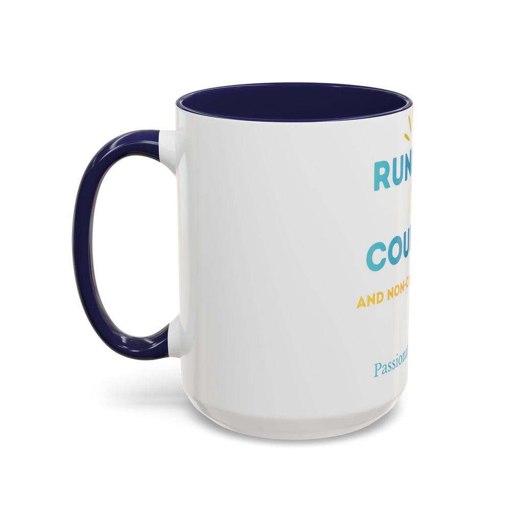 Running on Courage Tea Mug — Inspirational Coffee Cup (15oz)
