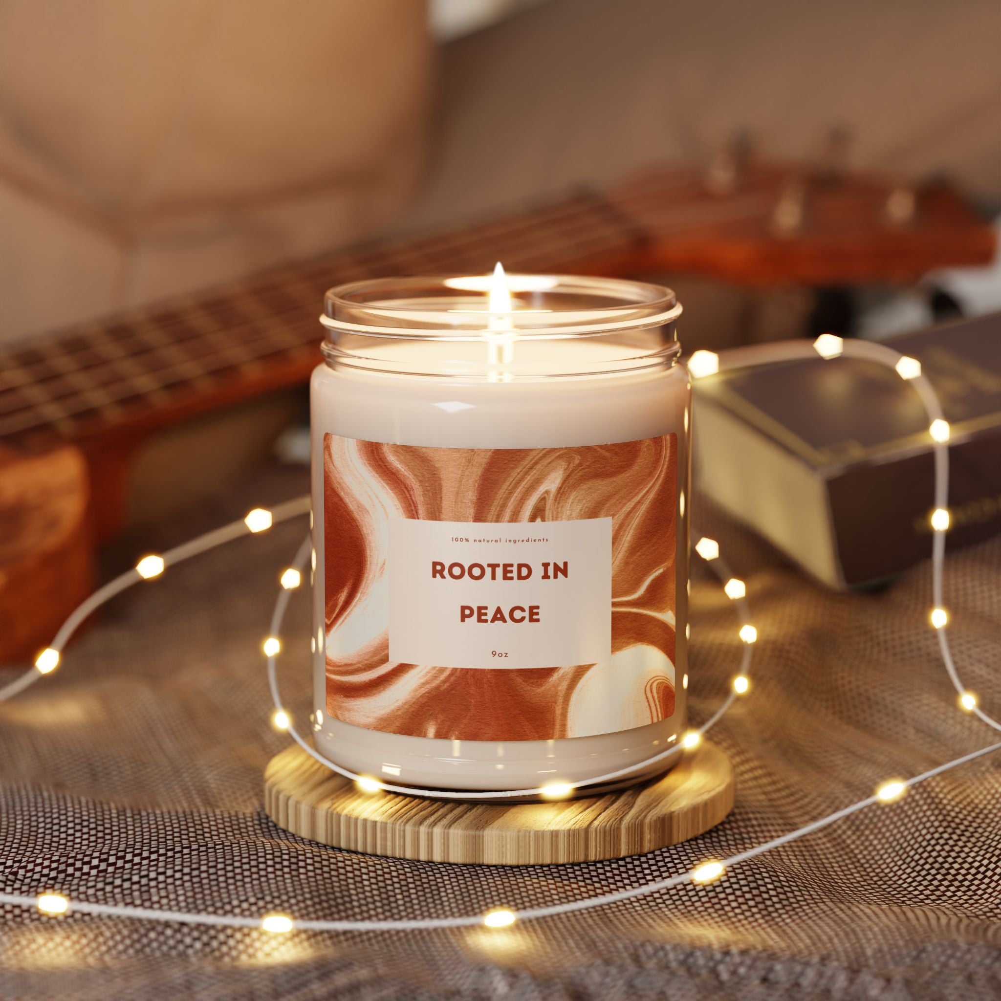 Soy Candle, Rooted in Peace Scent, 9oz