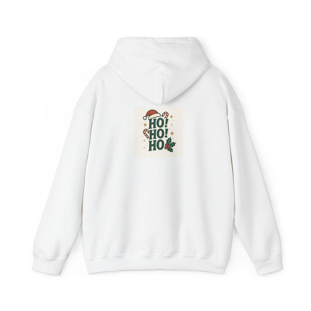 Christmas Sloth Hoodie – 'Ho! Ho! Ho!' Holiday Graphic Sweatshirt