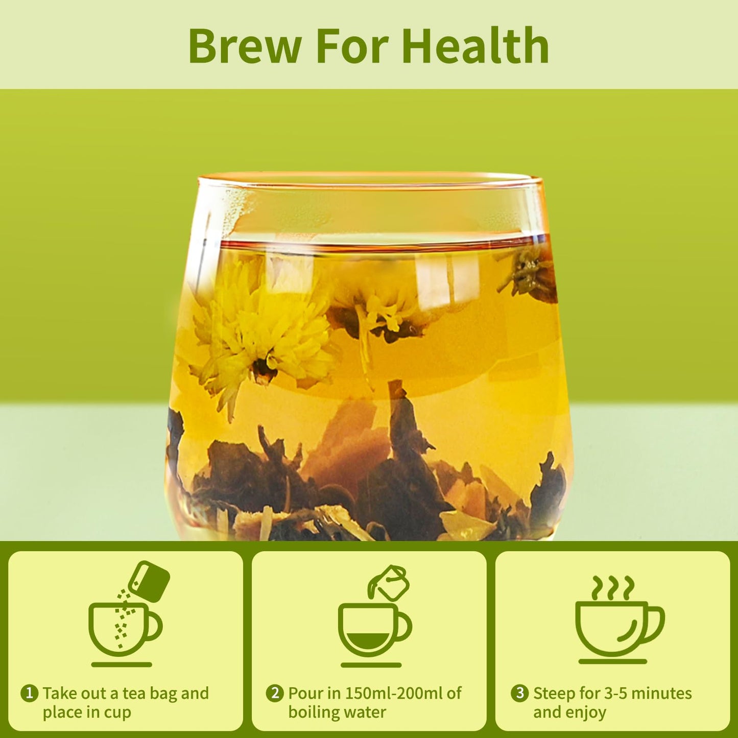 Ginseng Five Treasures Kidney Tea, Traditional Chinese Herbal TeaBags, Natural Organic Kidney Cleanse Detox Tea for Women & Men, 7 Precious Ingredients Formula(1 Pack/25 Bags)