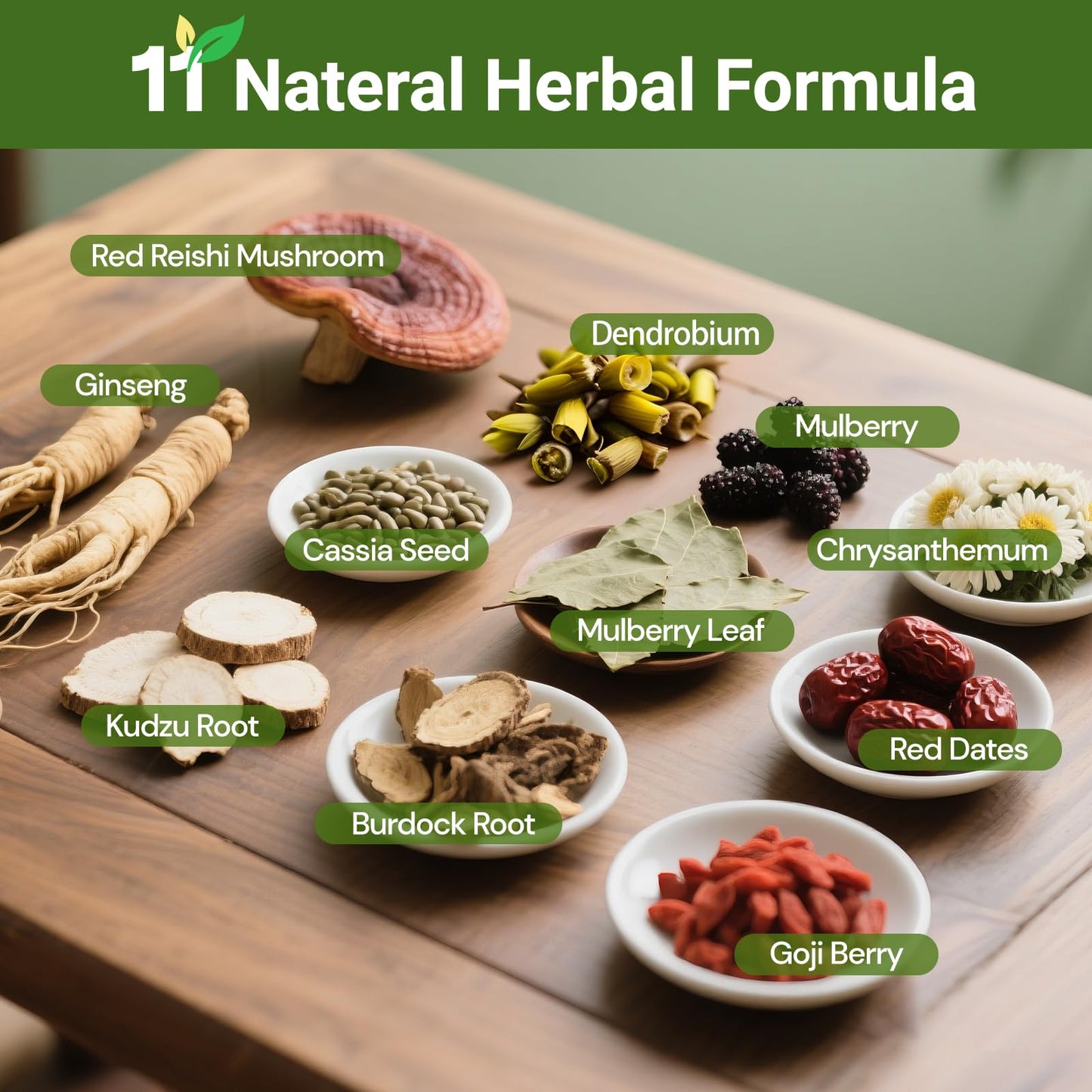 Ginseng Five Treasures Kidney Tea, Traditional Chinese Herbal TeaBags, Natural Organic Kidney Cleanse Detox Tea for Women & Men, 7 Precious Ingredients Formula(1 Pack/25 Bags)