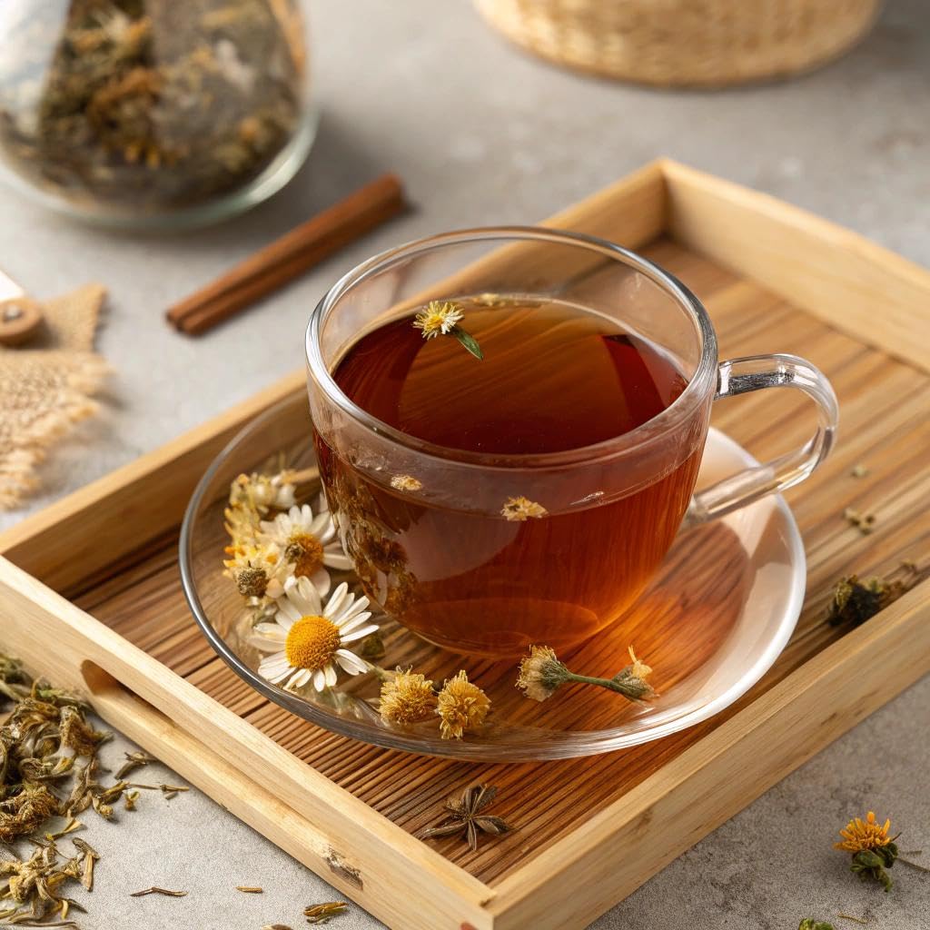 Ginseng Five Treasures Kidney Tea, Traditional Chinese Herbal TeaBags, Natural Organic Kidney Cleanse Detox Tea for Women & Men, 7 Precious Ingredients Formula(1 Pack/25 Bags)