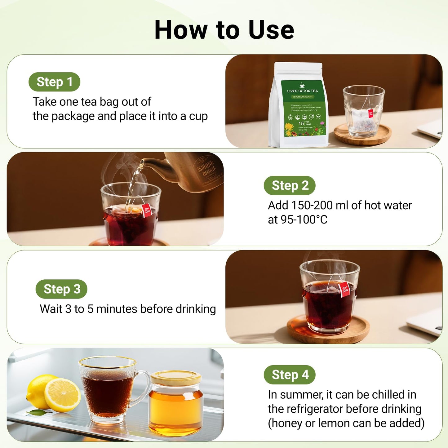 Ginseng Five Treasures Kidney Tea, Traditional Chinese Herbal TeaBags, Natural Organic Kidney Cleanse Detox Tea for Women & Men, 7 Precious Ingredients Formula(1 Pack/25 Bags)