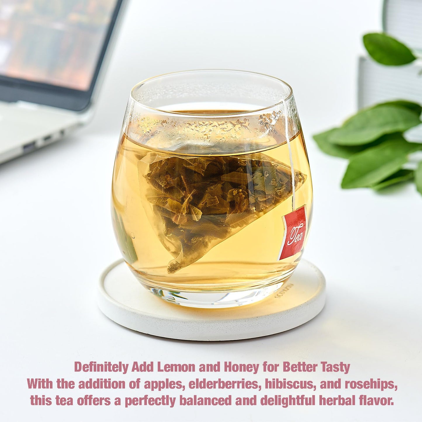 50 Ginger Turmeric Tea Bags – Premium Herbal Turmeric and Ginger Tea for Digestion and Immune Support, Caffeine-Free