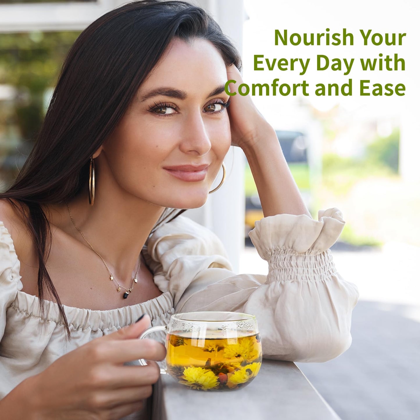 Ginseng Five Treasures Kidney Tea, Traditional Chinese Herbal TeaBags, Natural Organic Kidney Cleanse Detox Tea for Women & Men, 7 Precious Ingredients Formula(1 Pack/25 Bags)