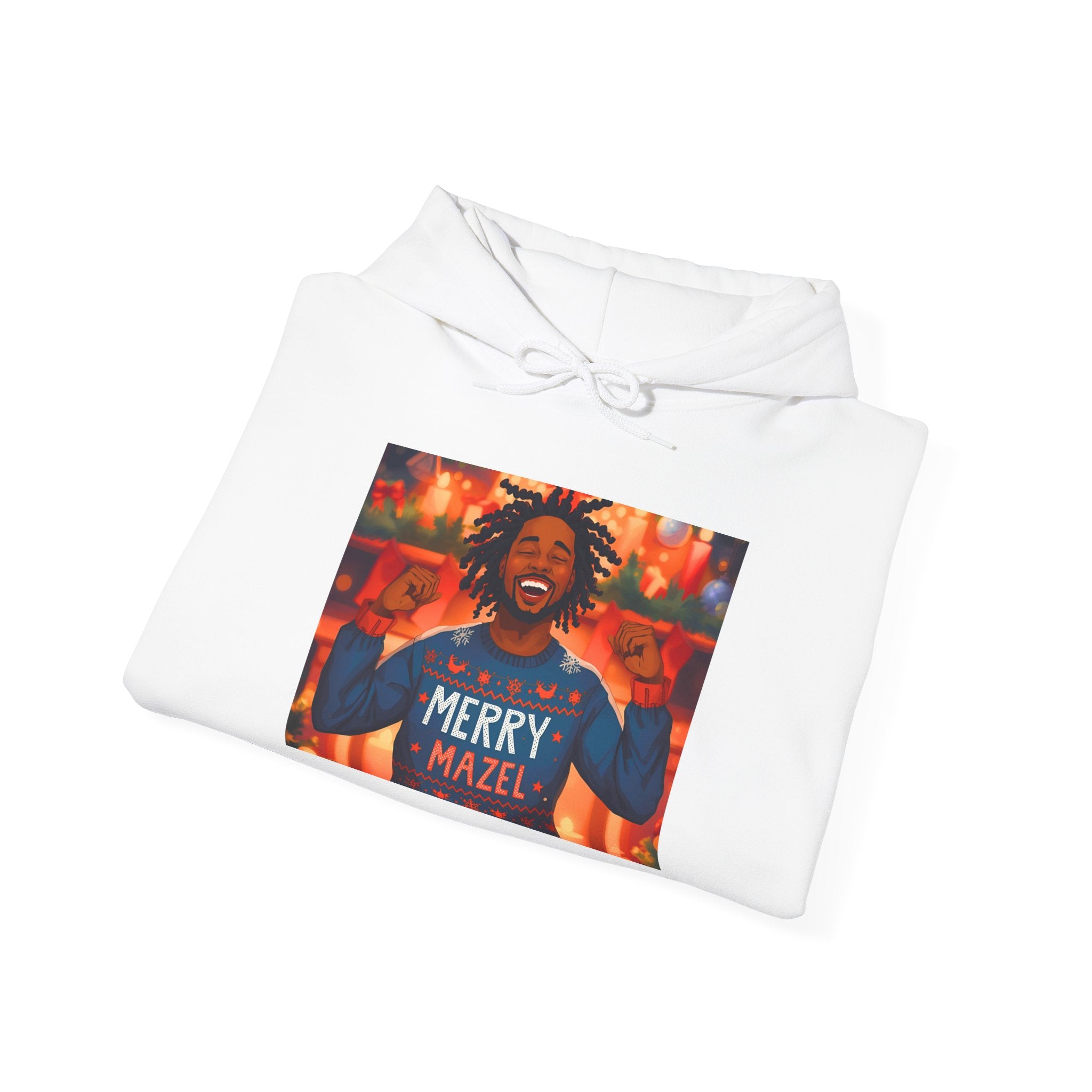 Merry Mazel Holiday Hoodie — Funny Hanukkah Sweatshirt