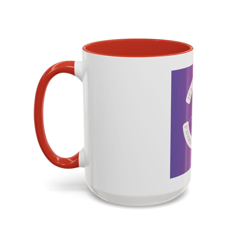 Tea and Books Accent Coffee Mug — Gradient Cozy Booklover 15oz