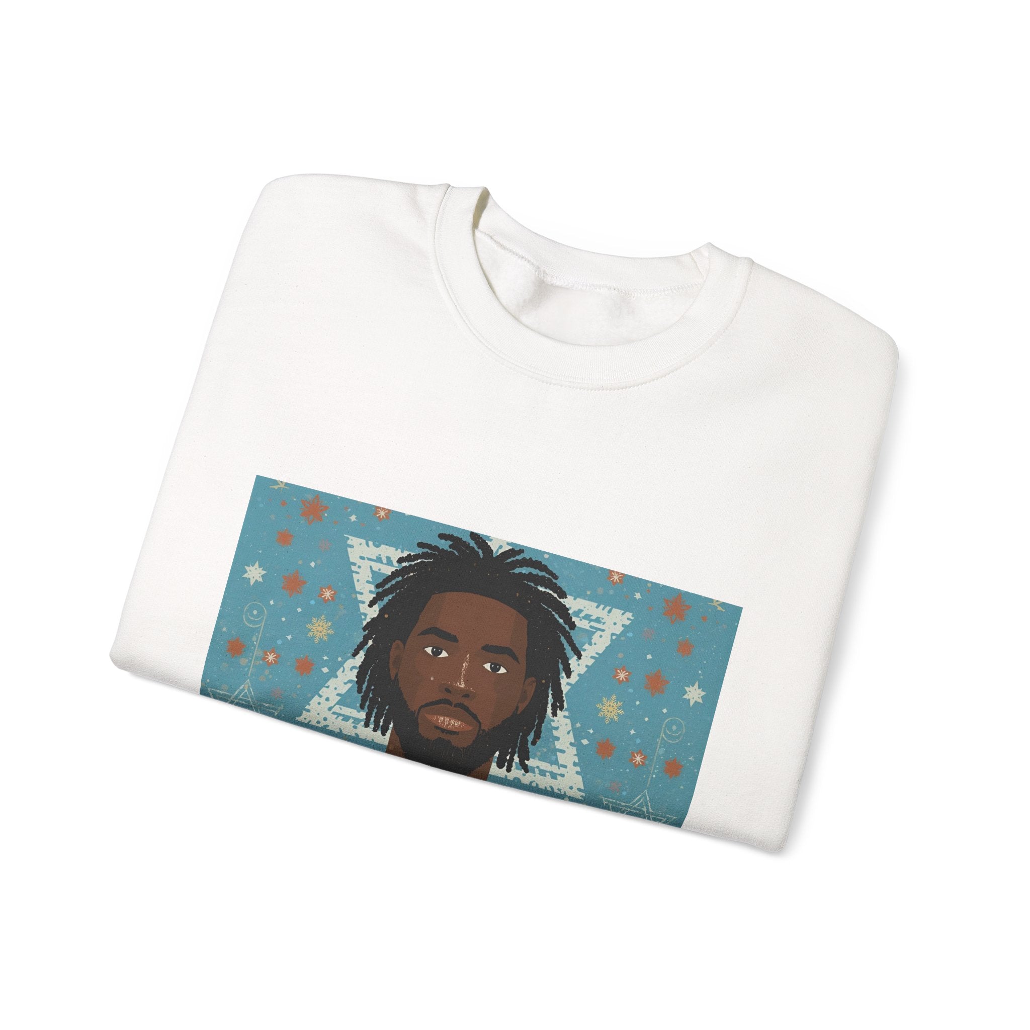 Merry Mazel Crewneck Sweatshirt – Festive Hanukkah Graphic Pullover