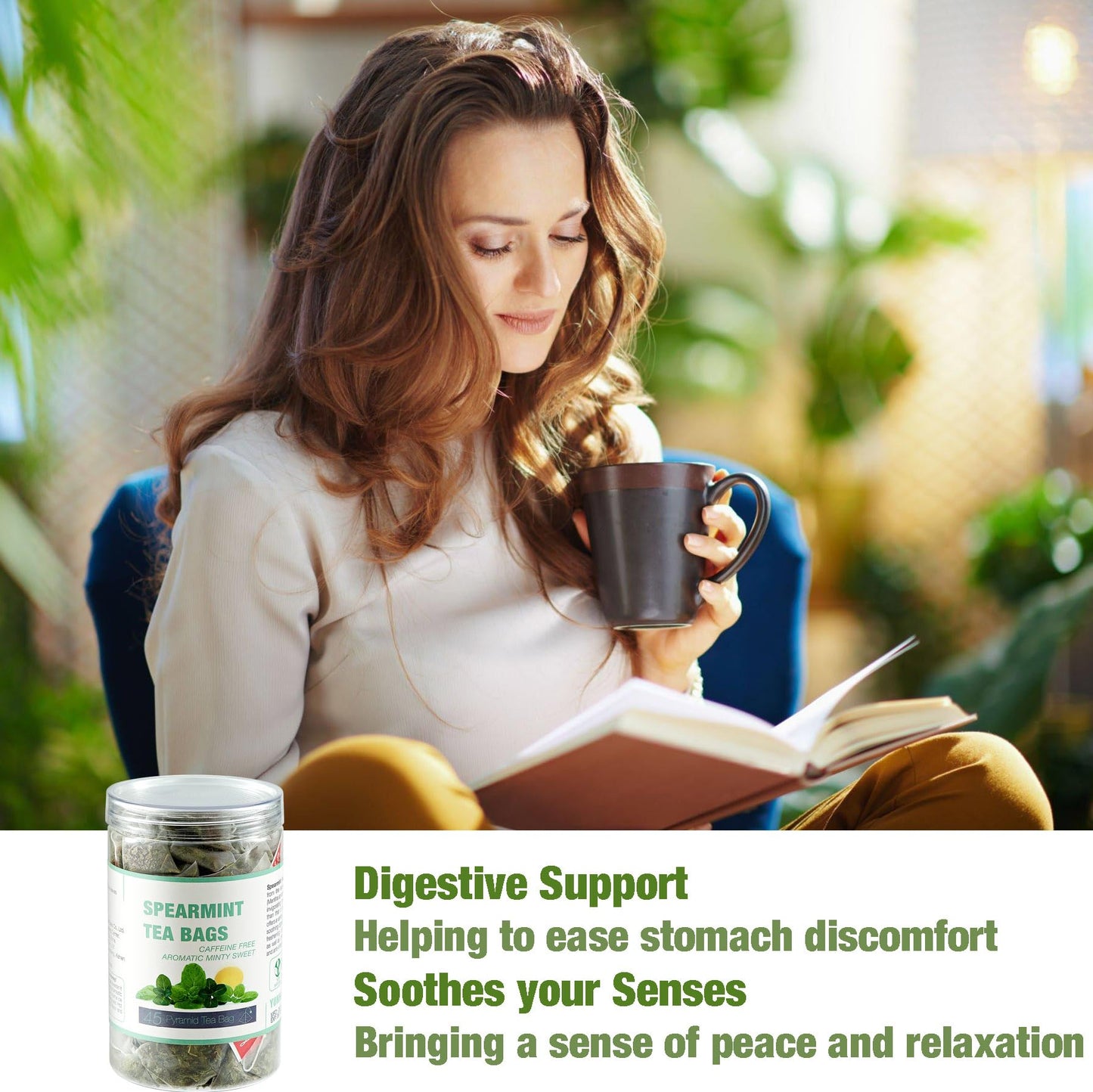 50 Ginger Turmeric Tea Bags – Premium Herbal Turmeric and Ginger Tea for Digestion and Immune Support, Caffeine-Free