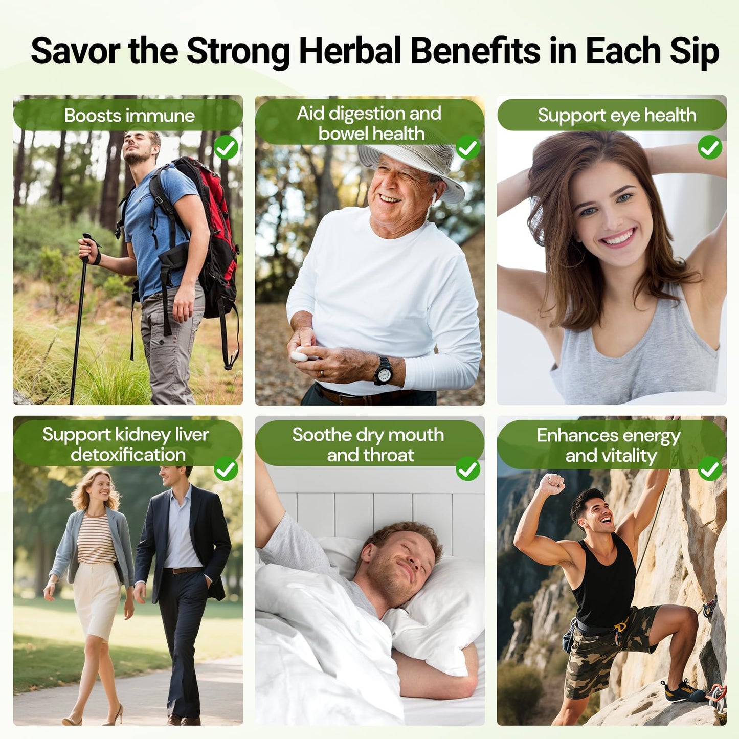 Ginseng Five Treasures Kidney Tea, Traditional Chinese Herbal TeaBags, Natural Organic Kidney Cleanse Detox Tea for Women & Men, 7 Precious Ingredients Formula(1 Pack/25 Bags)