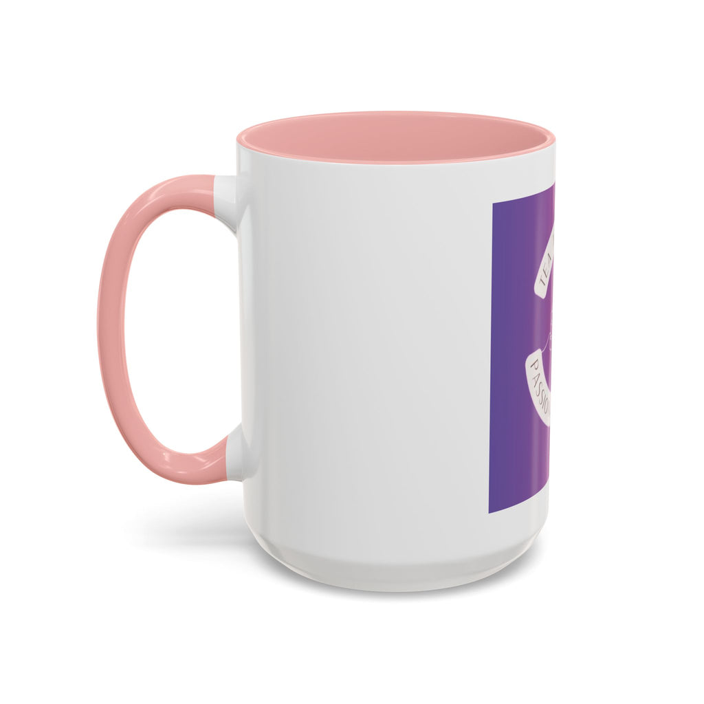 Tea and Books Accent Coffee Mug — Gradient Cozy Booklover 15oz