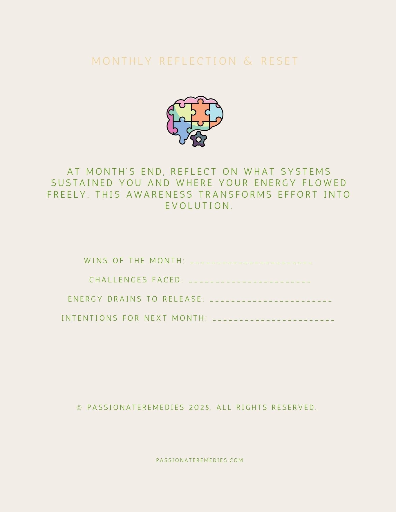 My Daily Energy Budget planner